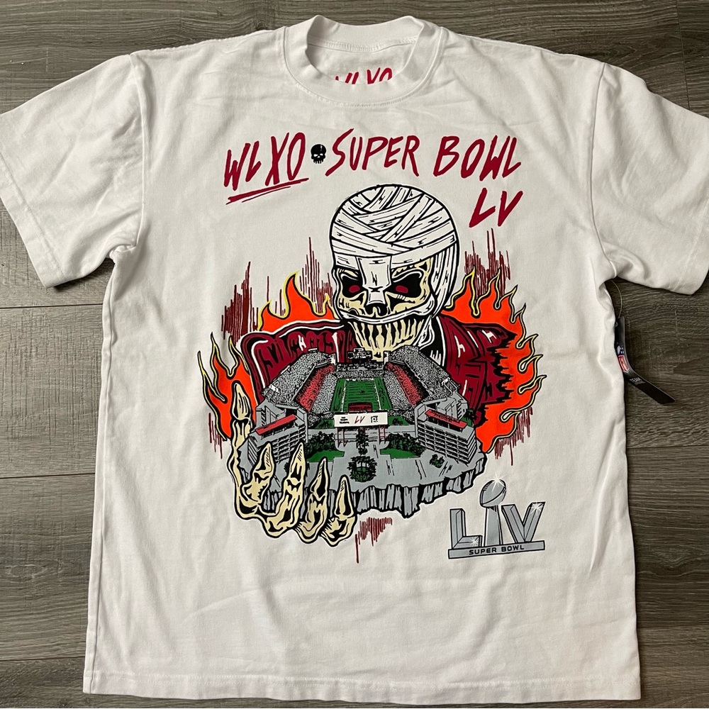 NWT Warren Lotas x The Weeknd WLXO Super Bowl LV shirt top White